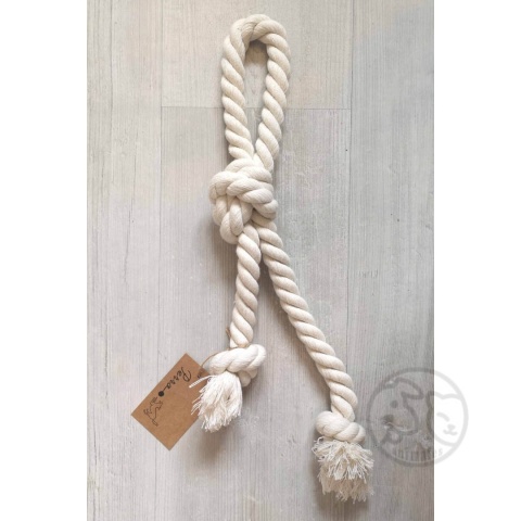 PERRO Naturalny szarpak dla psa pętla 50cm/2,5cm