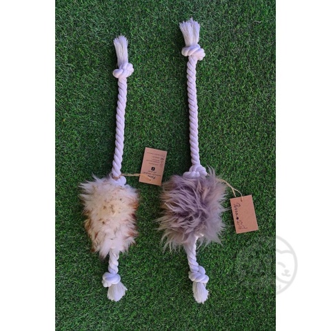 PERRO Naturalny szarpak dla psa z owcą 50cm