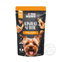 Pan Mięsko Kawałki w sosie Indyk z kaczką 150g